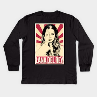 Retro Vintage Lana Del Rey Kids Long Sleeve T-Shirt